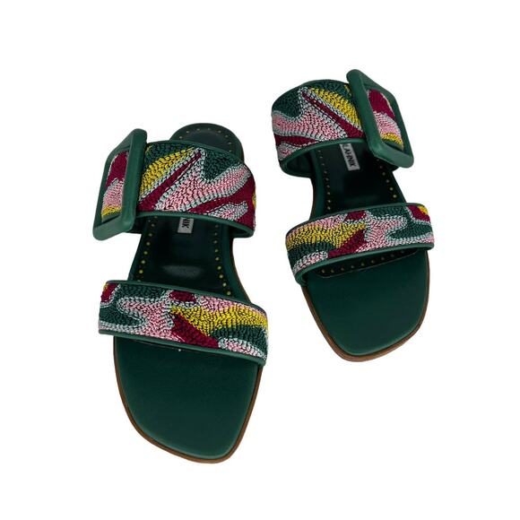 Manolo Blahnik Multicolor Sandals - Picture 8 of 14